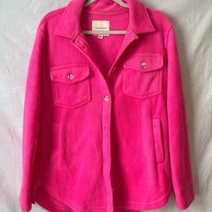 Hot Pink Polar Fleece Shacket
